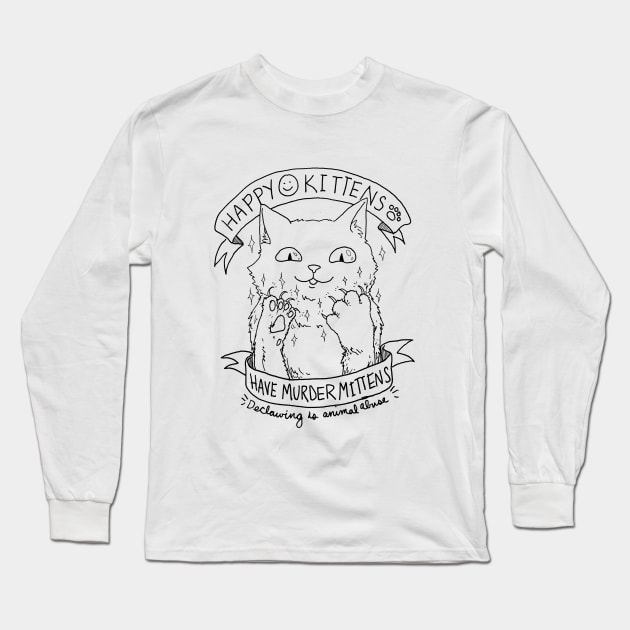 Murder Mittens Long Sleeve T-Shirt by InsomniaDoodles